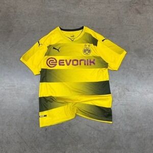 Mens Puma Evonik Borussia Dortmund Soccer Football Jersey Kit 09